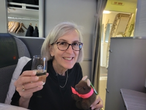 Cheers! from Air Canada Business Class