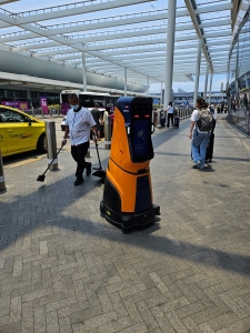 Robots monitoring parking, Singapore Airport