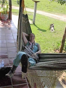 Liza finds another hammock