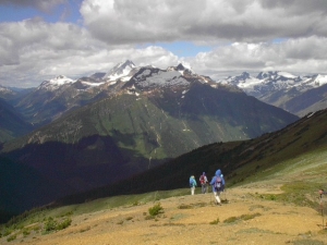 Moving out from the ridge