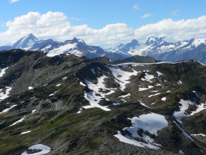 Mount Sir Sanford (?) left-most peak