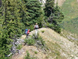 Fellow hiker Gary with guide Terry