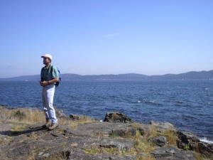 Robert at Ruckle Park, Salt Spring Island