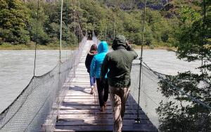 Back over a shaky bridge