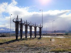 Selknam sculptures, Punta Arenas