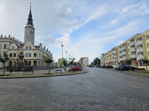 Rynek ("Ring"), Głubczyce (Leobschuetz), Poland