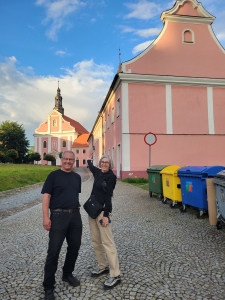 Wolfgang and Liza at Adolf's school, Głubczyce