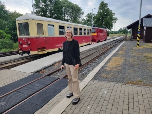 Liza at the Hotzenplotz railroad station