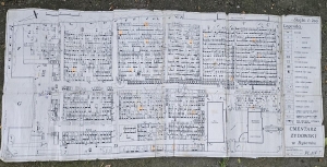 Cemetery map, Bytom Jewish Cemetery
