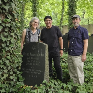 At the grave of Rosa Weissler