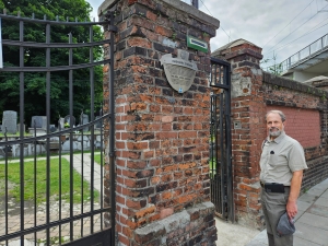 Robert at New Jewish Cemetery, Krakow