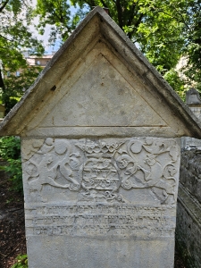 Tombstone, old Jewish cemetery, Kazimierz, Krakow