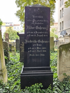 Friederike Guhrauer geb Hayn, Schoenhauser Allee cemetery, Berlin