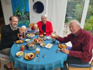 With friends Lisa and Hans in Pullach, Germany