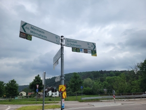 The route was well marked
