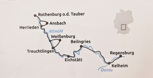 Bike route map