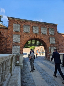 Walking up Wawel Hill, Krakow