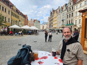 Festive food market in the Rynek, Wrocław