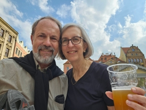 Festive food market in the Rynek, Wrocław
