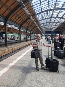 Waiting for our train to Berlin