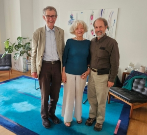 Robert with Prof Armin and Ingeborg Hoeland, Berlin