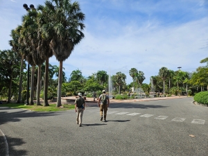 Robert and Manny at the Botanic Garden