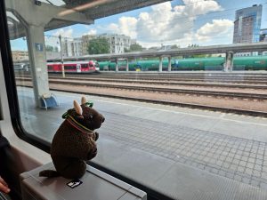 On the train to Vienna