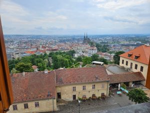 View from Špilberk Castle in Brno