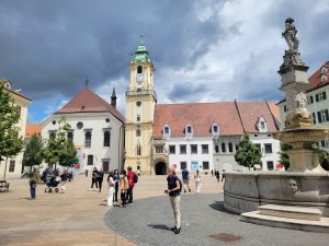 Liza in Hlavné námestie (main square), Bratislava