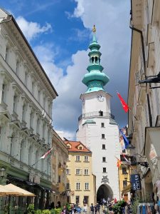 Approaching Michael's Gate, Bratislava