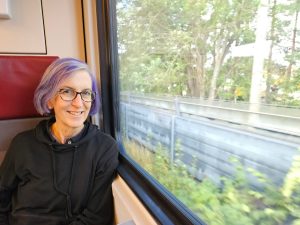 On the train from Helsinki airport