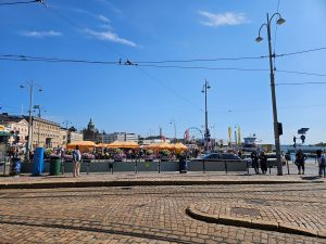 Market stalls in the Market Square, Helsinki