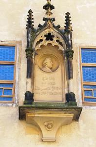 "Here Luther lived and worked"