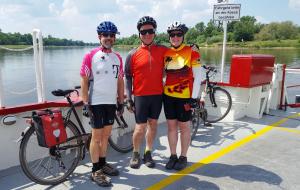 On the ferry in Aken