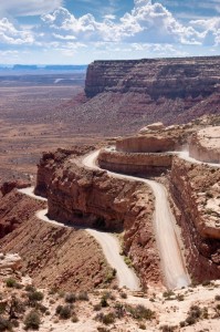 Moki Dugway switchbacks