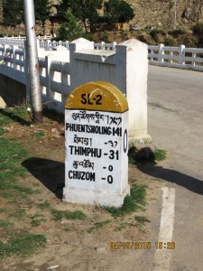 On the road to Thimphu   