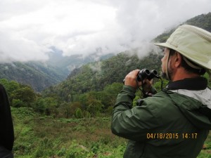 Robert surveying the landscape     