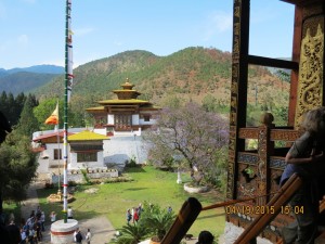 Atop the steps, Punakha dzong   