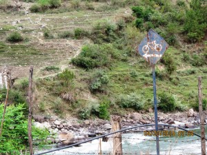 Bike path, right   