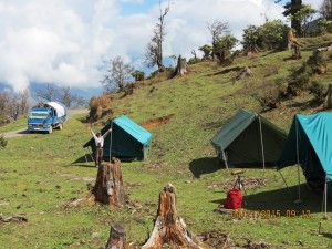 Camping at Pele-La (over 10k ft)   
