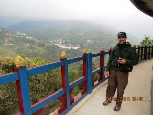 At an overlook outside Trongsa   