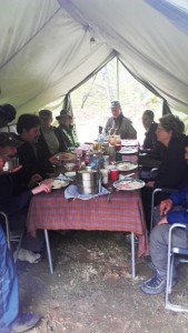 Camp dining tent     