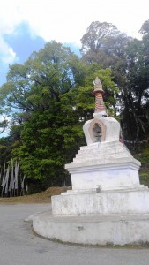 Stupa (Chorten) atop a pass      