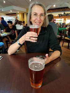 Headed home ... at the Santiago airport