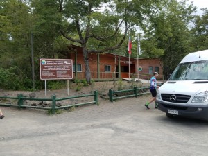 Van stop (we didn't ride up) at 7 km
