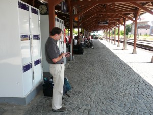 Rothenburg, waiting for the train     
