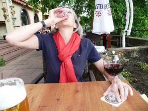 Opa!  Greek restaurant at hotel, Wertheim    