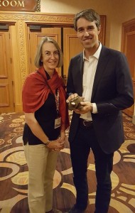 Me with Beto O'Rourke, congressman from TX
