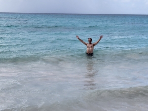 Enjoying the water