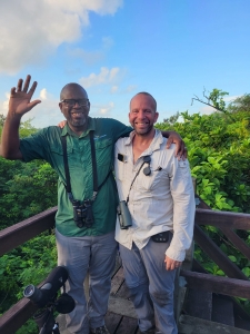 Local guide (left) with Ryan (right), Grenada